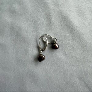 Vintage Navajo Pearl Leverback Earrings